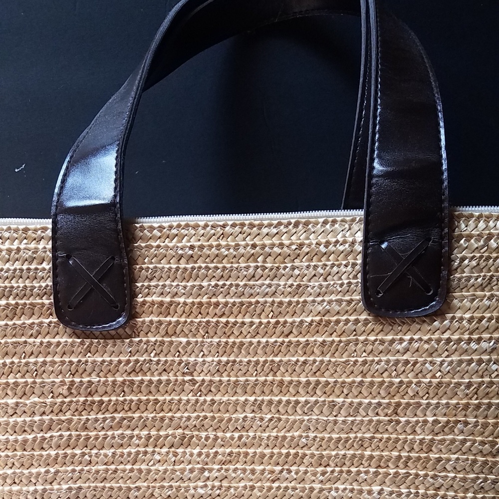 Vincelli straw bag holidays beach mts cabin Coastal Granny 18 x13inch